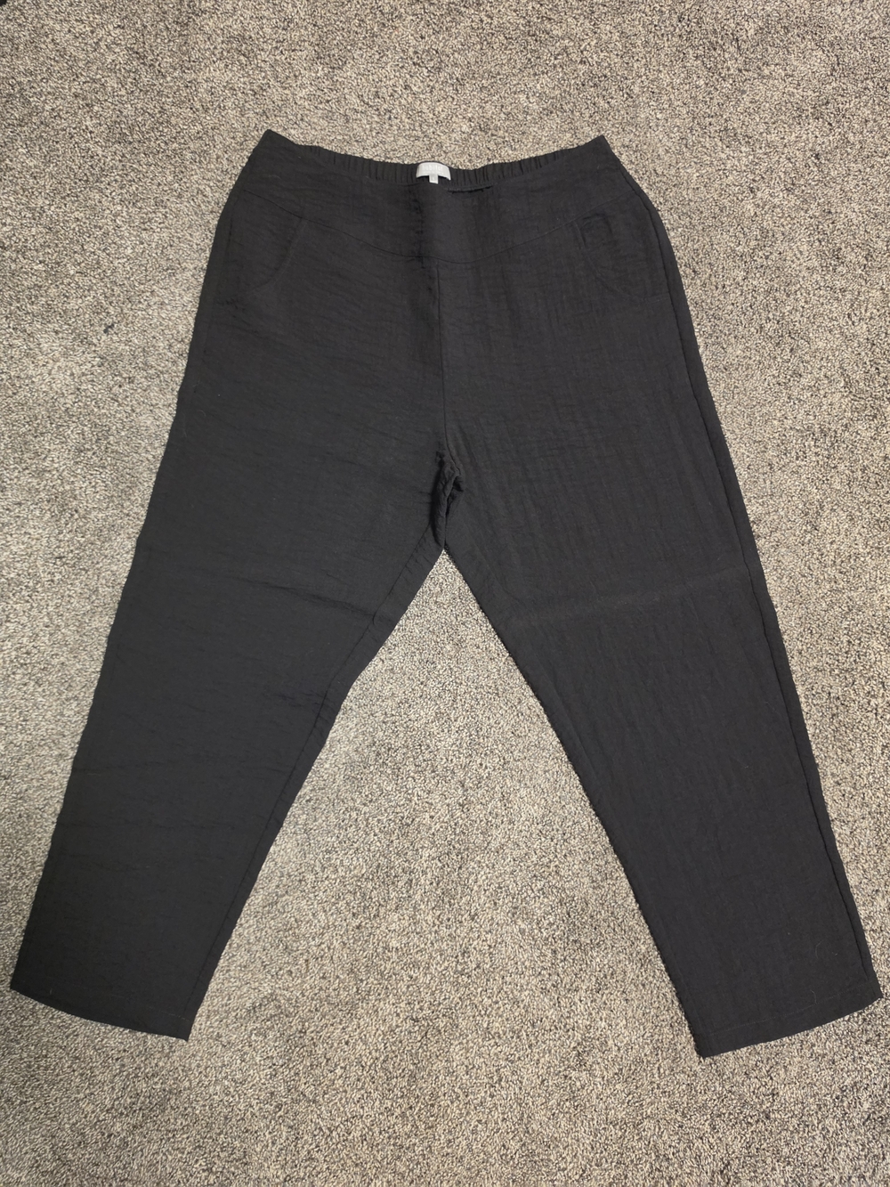 Habitat Black Wide-Leg Relaxed Pull-On Pants
